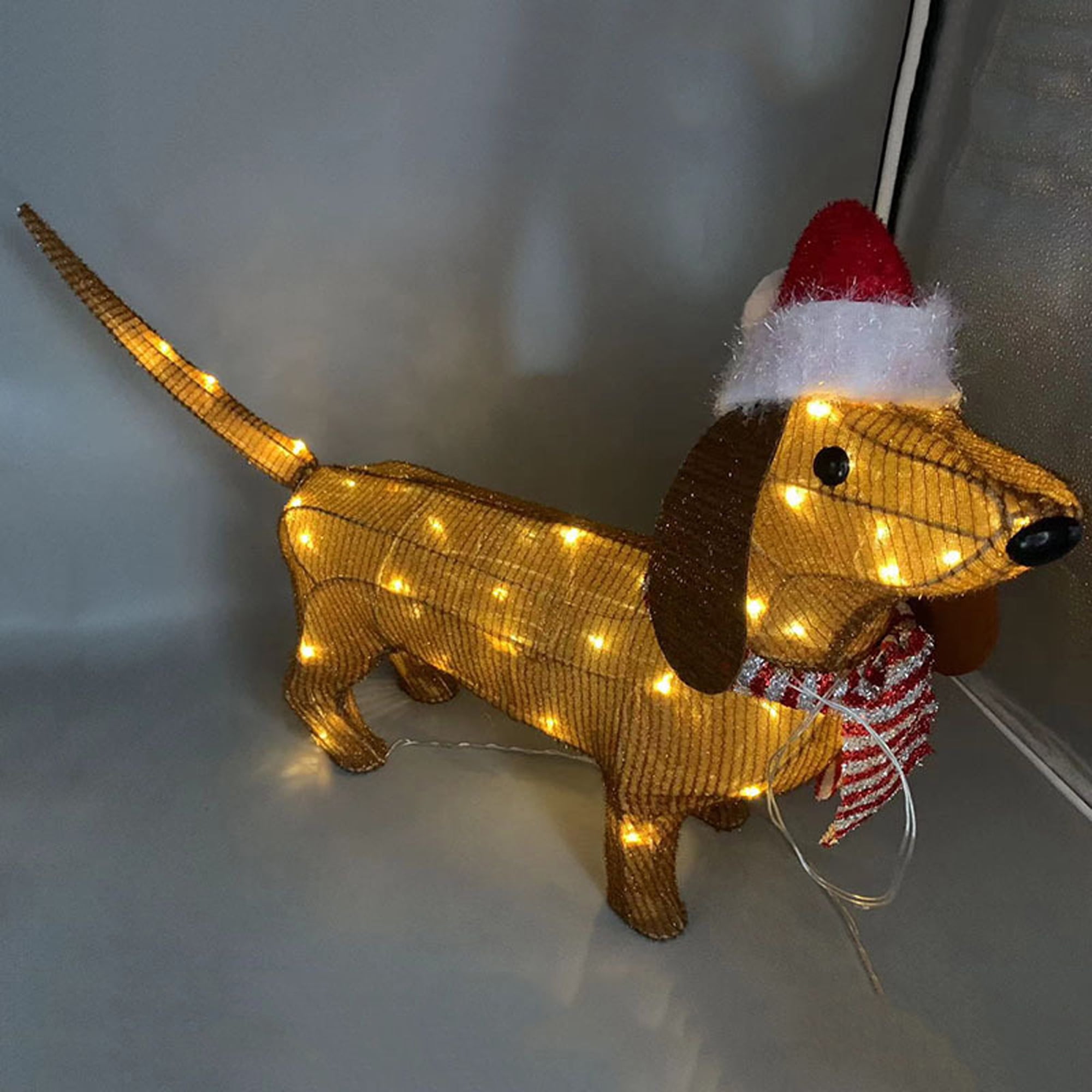 Christmas Dachshund Dog Ornament 15g Dachshunds Puppy Light Weight Durable  No Need Assemble Party Home Supplies Simple Acrylic