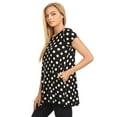thumbnail image 2 of Women's Solid Casual Short Sleeve Loose Fit pockets Knit Tunic Top S-3XL, 2 of 4