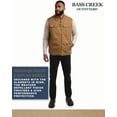 thumbnail image 3 of Bass Creek Outfitters Mens Work Vest - Sherpa Lined Duck Canvas Shell Insulated Vest for Men, 3 of 7