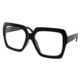 thumbnail image 1 of grinderPUNCH XL Thick Square Oversized Costume and Fashion Clear Lens Glasses - Men and Women, 1 of 6