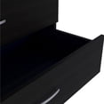 thumbnail image 4 of Dresser 3 Drawers Metal Hardware Superior Top Black Wengue Engineered Wood, 4 of 9