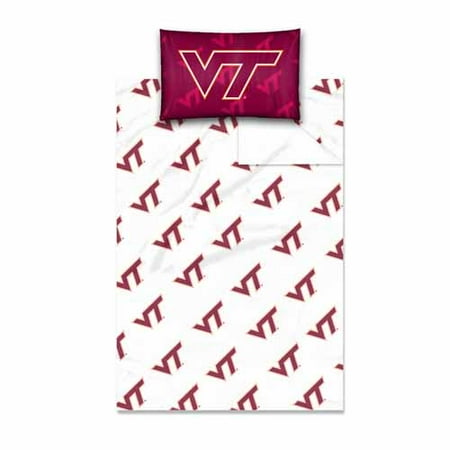 Size Twin Northwest Co. College NCAA Virginia Tech Sheet Set