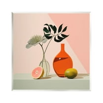 Stupell Industries Pastel Blocked Still Life Botanical & Floral Painting Unframed Art Print Wall Art, 12 x 12