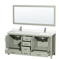 thumbnail image 4 of Wyndham Collection Wcs141472d-Qtz-Unsm70 Sheffield 72" Free Standing Double Basin Vanity, 4 of 7