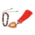 thumbnail image 4 of Colgante de coche de Buda con borlas dobles, boj, suerte, auspicioso, atrae la riqueza, purifica la mente, Guanyin, adorno colgante de pie, Avalokitesvara, 4 of 12