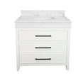 thumbnail image 6 of Kensington 36" Bathroom Vanity with White Cabinet and Engineered Marble Countertop, 6 of 6