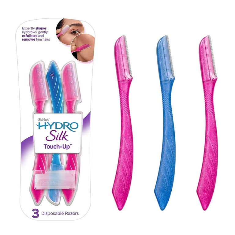 FCPHome 3 Pack Schick Hydro Silk Touch-Up Exfoliating Dermaplaning