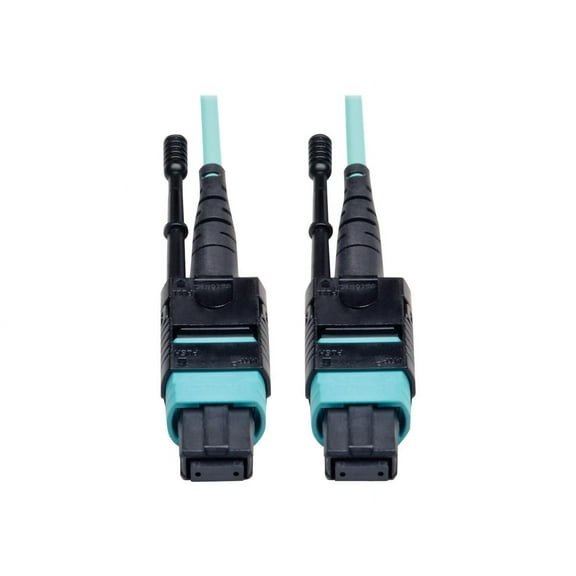 Tripp Lite 10M OM3 Plenum-Rated 40GbE MTP/MPO Aqua Patch Cable