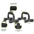 thumbnail image 4 of ProsourceFit Push-Up Bars w/ Foam Grips for Fitness Training & Workout, 4 of 9