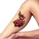 thumbnail image 1 of Tatuaje temporal KATEA 3D de mariposa y peonía roja, pegatinas falsas para el cuerpo, 5 hojas, 1 of 2