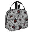 thumbnail image 2 of Fotbe Spiders Bolsa Térmica con Estampado y Forro de Aluminio Grueso Bolsa de Almuerzo con Bolsillo Frontal para Hombres y Mujeres, Ideal para Trabajo, Escuela, 2 of 8