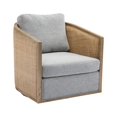 thumbnail image 2 of Swivel Barrel Chair, Modern Velvet Single Sofa Seating with Armrest And Backrest, 360° Metal Base, Leisure Barrel Club Chair For Reading Room, Bedroom, 2 of 9