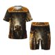 thumbnail image 1 of Fotbe Sunflower Cowboy Hat Cow Pijama Estampada de 2 Piezas para Niños – Ropa de Dormir de Manga Corta Cómoda para Niños y Niñas, Camiseta y Shorts de Algodón-Large, 1 of 6