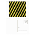 thumbnail image 1 of Logo Black And Yellow Strips No Stepping Postcard Set Birthday Mailing Thanks Greeting Card, 1 of 3
