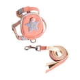 thumbnail image 2 of 2 Pack, Cat Harness and Leash Set Escape Proof, Small Cat Harness Vest with Mini Storage Backpack, Adjustable Walking Accessory for Kitten Puppy Small Pets, Pink Star Design, 1, 2 of 6