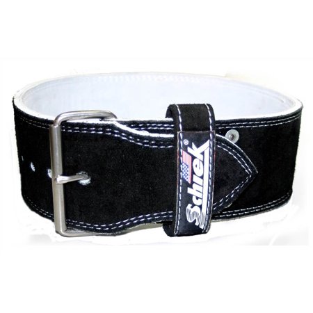 Leather Competition Power Lifting Belt with Single Prong Buckle (Small: 27 in. - 32 in.
