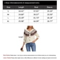 thumbnail image 3 of Cogild Cardigan Sweaters for Women - Vintage Fair Isle Geometric Knit Button up Sweater, 3 of 8
