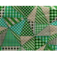 thumbnail image 5 of oneOone Georgette Viscose Green Fabric Check Patchwork Sewing Material Print Fabric By The Yard 42 Inch Wide, 5 of 5