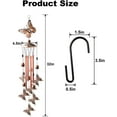 thumbnail image 2 of Butterfly Wind Chime Retro Garden Decoration Metal Romantic Butterfly Wind Chime, 2 of 4