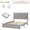 Beige, variant on Jojoka Upholstered Full Bed Frame with Storage Drawers, Velvet Platform Bed with Tufted Headboard & Rivets, No Box Spring Needed, Noise Free, Beige