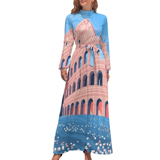 Coliseo de mayo Vestido largo Vestido de hadas Vestido largo de mujer vintage