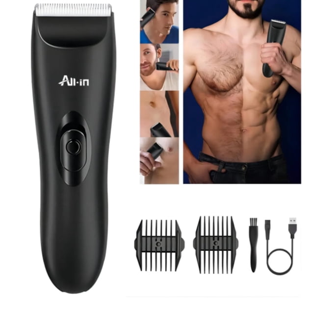 Rasuradora Electrica Corporal Zonas Intimas Barba Cabello Afeitadora Impermeable Ipx7 Recargable Inalambrica Maquina para cortar todo el vello del cuerpo Hombre