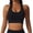 Black, variant on MDUKONU Women's Running Bra Breathable Plus Size All Day Comfort Red M