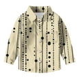 thumbnail image 5 of AUNVITO Boys & Girls Polka Dot Print Button Down Shirt Long Sleeve Casual Shirt Jacket Spring Summer 3-16 Years, 5 of 5