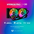 thumbnail image 4 of Enfriamiento Liquido Balam Rush HYDROX PRO HX20 240mm ARGB 4 pines LGA 1700 AM5 Negro BR-937368, 4 of 6
