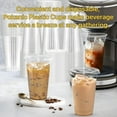 thumbnail image 5 of Pokanic Plastic Clear Cups 20 oz with Lids and Straws 100 Set Disposable Cold Beverage Drinking Iced Coffee Water Juice Tea Party Travel Cafe Restaurant School Office Home Kitchen (100 Set, 20 oz), 5 of 9
