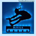 thumbnail image 5 of Handmadetneonsign Girl Long Jump Medal Hanger, Long Jump Metal Holder, Sport House Metal Wall Decor 038186, 5 of 5