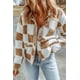 thumbnail image 5 of Chaqueta de lana con solapa a cuadros para mujer, abrigo de manga larga, Top suelto para otoño e invierno, 2023, 5 of 5