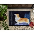 thumbnail image 3 of Carolines Treasures SS8373MAT Starry Night Corgi Doormat 18x27 27"L x 18"W multicolor, 3 of 4