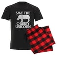 thumbnail image 6 of CafePress - Save The Chubby Unicorn Men's Dark Pajamas - Men's Dark Loose Fit Cotton Pajama Set, 6 of 7