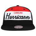 thumbnail image 2 of Men's Mitchell & Ness Black Carolina Hurricanes Retro Script Colorblock Snapback Hat, 2 of 4