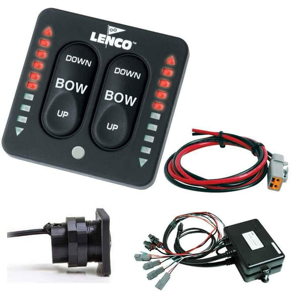 Lenco Kit de Commutateur Tactile à Indicateur LED Deux Pièces avec Systèmes d'Actionneurs Doubles