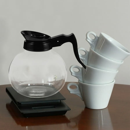 FRCOLOR Stove Top Coffee Pot Heat Resistant Glass Transparent