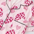 thumbnail image 6 of DHFJKG Womens Pajama Sets Funny Graphic Sleepwear Short Sleeve Turndown Collar Shirts And Shorts Set Cute Nightwear Two Piece Relaxed Fit Home Clothes, 6 of 6