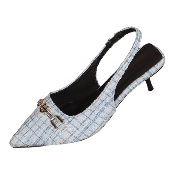 Women's Heel Sling Back Dress Shoe +Memory Foam Wide Widths Available