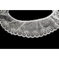 thumbnail image 1 of MesaSe Kiddo 2.25” White Ruffled Gathered Raschel Lace Trim  Wholesale Sewing Notions, 1 of 7