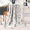 thumbnail image 4 of White Fairy Cottage Princess Pattern Blanket,Comfortable Soft Lamb Wool Throw Blanket,All Season,Warm Lightweight Blankets for Sofa Bed Couch Living Room Chair,50"x60", 4 of 4