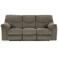 thumbnail image 2 of Bowery Hill Contemporary Fabric & Wood Reclining Sofa in Gray, 2 of 7