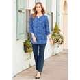 thumbnail image 6 of Catherines Georgette Button Down Tie Sleeve Cafe Blouse, 6 of 6