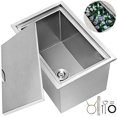 thumbnail image 1 of VEVOR 22x17x12 Inch Drop In Ice Chest Bin Cover Stainless Steel Condiments Cooler Basin, 1 of 9
