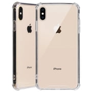 Clear Case for iPhone Xs Max, Beyond Cell [Aquaflex] Transparent Flexible TPU [Shock Absorbing] Bumper Cover for Apple iPhone Xs Max (Size 6.5" model) (iPhone 10s Max)