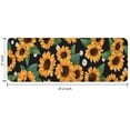 thumbnail image 7 of Black Orange White Flower Green Leaf Sunflower Pattern Kitchen Rug Mat,Kitchen Runner Rugs Non Skid Washable,Decorative Kitchen Floor Mats for Kitchen,Sink,Laundry,17"x47.2", 7 of 7