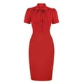thumbnail image 1 of COM1950s Robe d'Été pour Femmes, Robe pour Femmes, Robe d'Été Aguichant Unie à Boutons Manches Courtes Col Rond, Shorts pour Femmes, Robe d'Été pour Femmes, Robe d'Été pour Femmes, Vêtements d'Été pour Femmes, 1 of 3