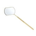thumbnail image 1 of Unique Bargains 1 Pc Espejo de Pestañas con Patrón Cuadrado Tono Dorado Acero Inoxidable, 1 of 5