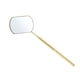 thumbnail image 1 of Unique Bargains 1 Pc Espejo de Pestañas con Patrón Cuadrado Tono Dorado Acero Inoxidable, 1 of 5