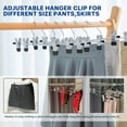 thumbnail image 7 of Pants Hanger,Trouser Hangers 20 Pcs Space Saving Skirt Hangers with Clips Pant Hangers Adjustable Non-Slip, 7 of 7